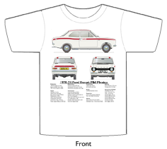 Ford Escort MkI Mexico 1970-74 (Red) T-shirt Front